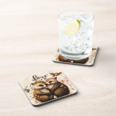 Igel in der Liebe Getränkeuntersetzer (Rechte Seite)