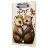 Igel in der Liebe Klemmbrett (Links)