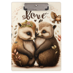 Igel in der Liebe Klemmbrett