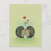 Igel in der Liebe Postkarte (Vorderseite)