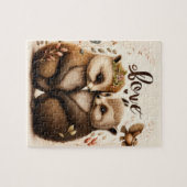 Igel in der Liebe Puzzle (Horizontal)