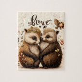 Igel in der Liebe Puzzle (Vertikal)