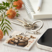 Igel in der Liebe Schlüsselanhänger (Vorderseite rechts)