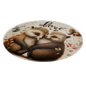 Igel in der Liebe Schneidebrett (Ecke)