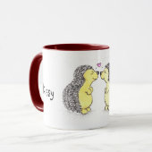 Igel in der Liebe Tasse (Vorderseite Links)