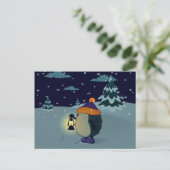 Igel in der Nacht Postkarte (Stehend Vorderseite)