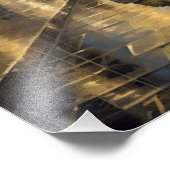 Igel in der Nebel-Aquarellgestaltung Fotodruck (Ecke)