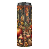 Igel in einem Herbstwald Thermosbecher (Rückseite)