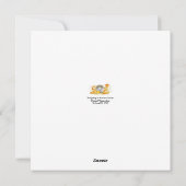 Igel in Herbstblättern Feiertagskarte (Rückseite)