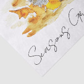 Igel in Herbstlaub Seidenpapier (Ausschnitt)