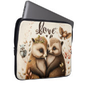 Igel in Liebe-Poster Laptopschutzhülle (Vorne Rechts)