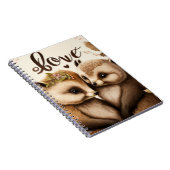Igel in Liebe-Poster Notizblock (Rechte Seite)