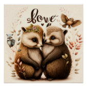 Igel in Liebe-Poster Poster (Vorderseite)