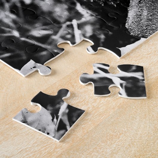 Igel in Schwarz/Weiß, Jigsaw Puzzle (Seite)