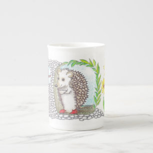 Igel in seiner Zuhause Porzellantasse