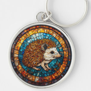 Igel Intrigante Glasmalerei Schlüsselanhänger