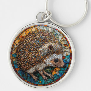 Igel Intrigante Glasmalerei Schlüsselanhänger