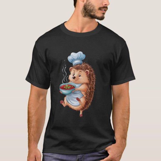 Igel isst Borschtsch T-Shirt (Vorderseite)