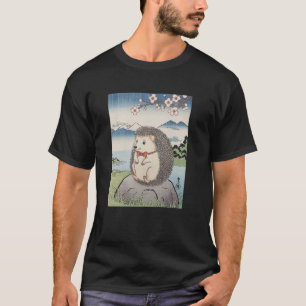 Igel Japanischer Art Kyosai Vintag Japan Artwork T-Shirt