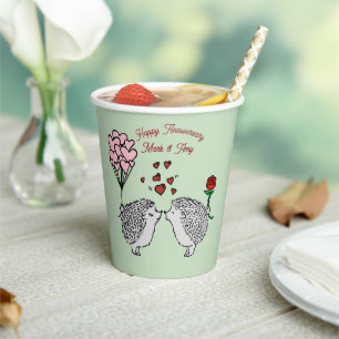 Igel-Jubiläumspapierbecher Pappbecher