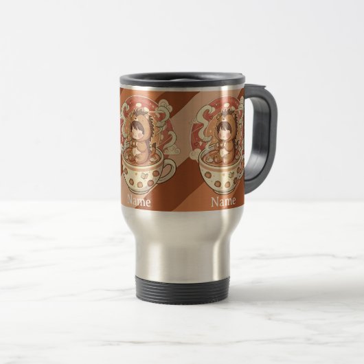 Igel-Kaffeereise-Tasse für Pendler Reisebecher (VorderseiteRechts)