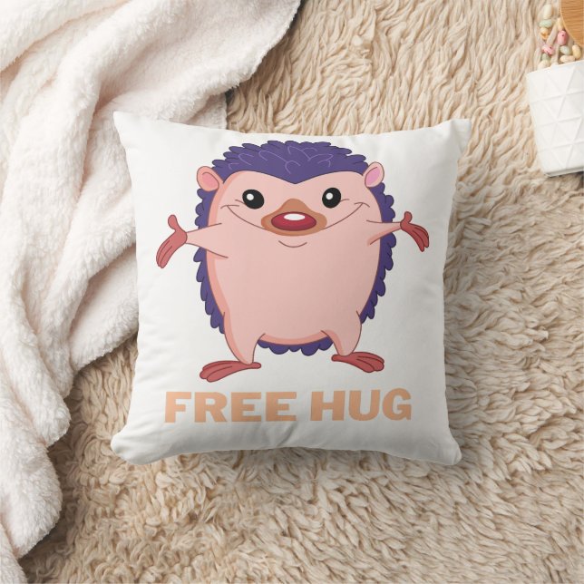 Igel/Kaktus-freier Umarmung Kissen (Decke)