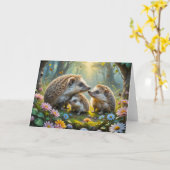 Igel Karte (Gelbe Blume)