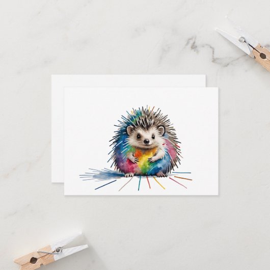 Igel Karte (Vorderseite/Rückseite Beispiel)