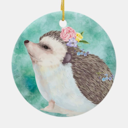 Igel Keramik Ornament (Hinten)