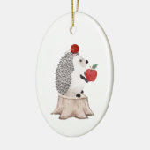 Igel Keramik Ornament (Links)