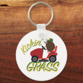 Igel Kickin Grass Schlüsselanhänger (Vorderseite)