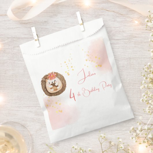 Igel Kindergeburtstag Geschenktütchen (Ausgeschnitten)