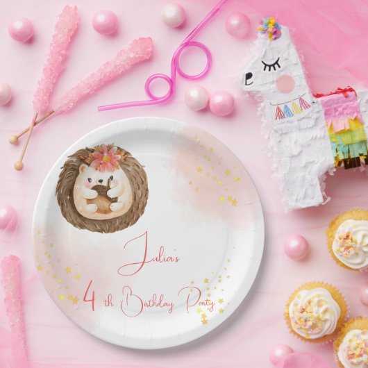 Igel Kindergeburtstag Pappteller (Party)