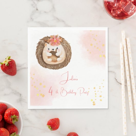 Igel Kindergeburtstag Serviette (Beispiel)