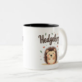 Igel: klein, spiky und einfach unwiderstehlich zweifarbige tasse (VorderseiteRechts)