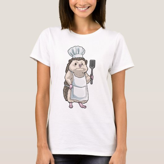 Igel Kochspatel Kochen T-Shirt (Vorderseite)