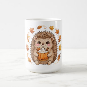 Igel-Kürbis-Gewürz-Latte-Cute-Herbst-Kaffeetasse Kaffeetasse