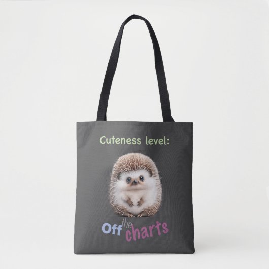 Igel Kutness Level Niedlich Adventure Funny Zitat Tasche (Vorderseite)