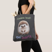 Igel Kutness Level Niedlich Adventure Funny Zitat Tasche (Von Nahem)
