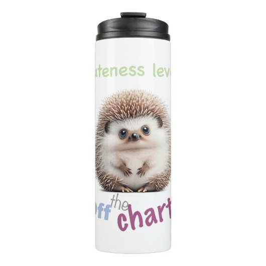 Igel Kutness Level Niedlich Adventure Funny Zitat Thermosbecher (Vorderseite)