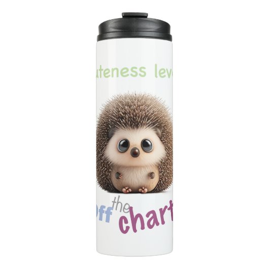 Igel Kutness Level Niedlich Adventure Funny Zitat Thermosbecher (Vorderseite)