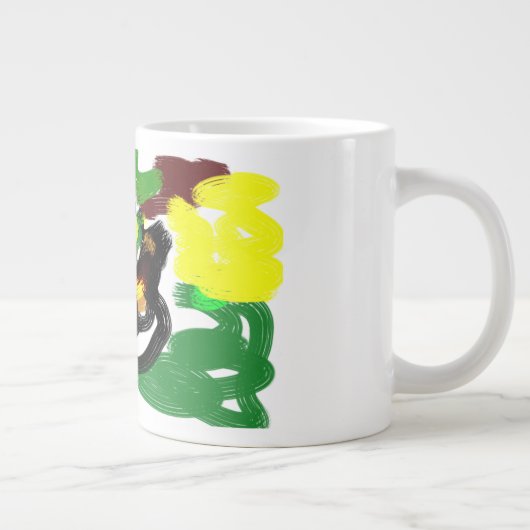 Igel Latte Herbst Jumbo-Tasse (Rechts)