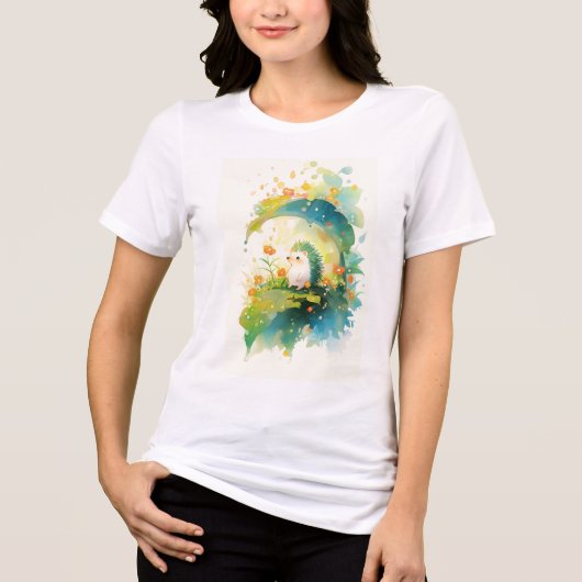 Igel Leaf Hideaway Tri-Blend Shirt (Vorderseite)