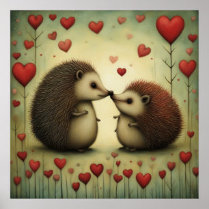 IGEL LIEBE 1 POSTER