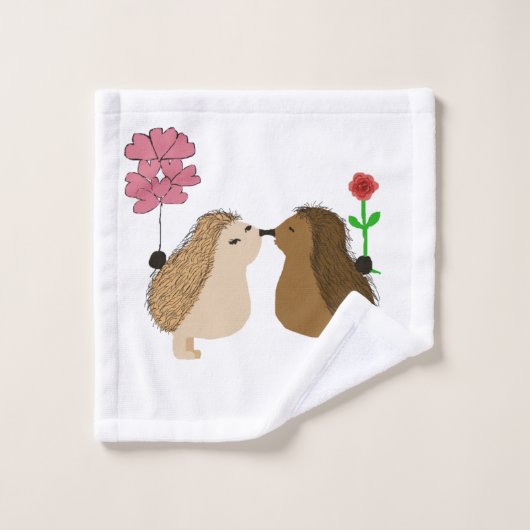 Igel Liebe  Badhandtuch Set (Waschlappen)