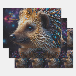 Igel-Liebe in jedem Herzschlag Geschenkpapier Set