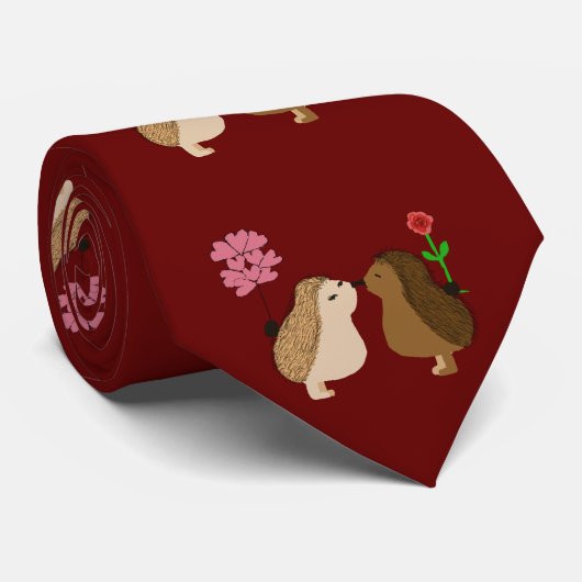 Igel Liebe  Krawatte (Gerollt)