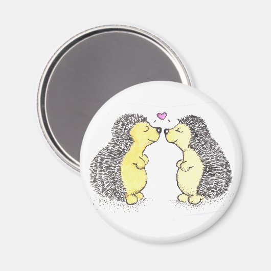 Igel Liebe Magnet (Vorderseite/Rückseite)