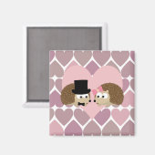 Igel Liebe mit Herz Magnet (Vorderseite/Rückseite)