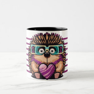 Igel Liebe Mugshot Zweifarbige Tasse